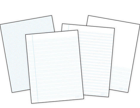 Standard notepads